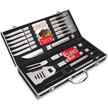 Imagem de Conjunto Chef Inox para Churrasco Prepara  Serve Euro Home 16 peças