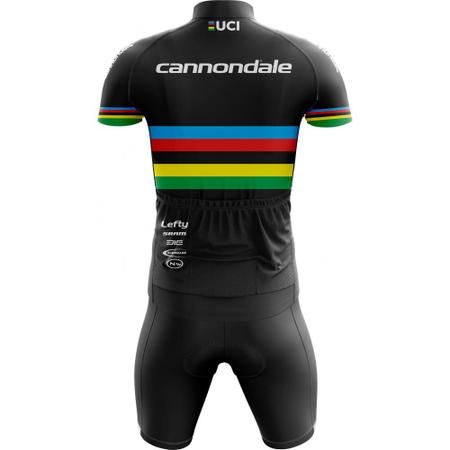 Imagem de Conjunto Ciclismo Bermuda e Camisa Cannondale Campeão Mundial