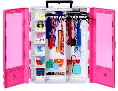 Conjunto Closet Armário De Luxo Da Boneca Menina Loira Barbie - Acompanha Roupas  Roupinhas E Acessórios - Mattel Brinquedos no Shoptime