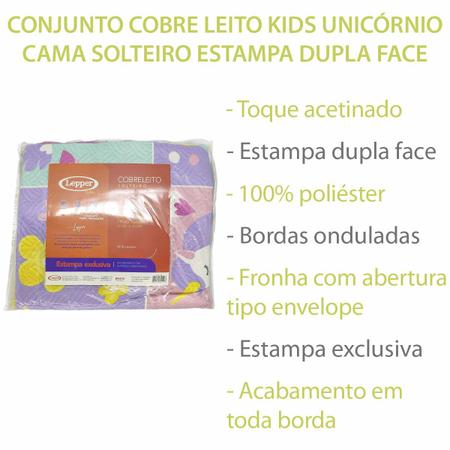 Kit Cobre Leito Solteiro Lepper Kids Dinossauro M2 Dupla Face 2 Peças -  Japa Vendas