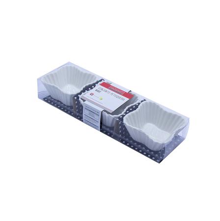 Conjunto Com 12 Bowl Petisqueira Porcelana Quadrada 80 Ml - Hauskraft Imagem de Conjunto Com 12 Bowl Petisqueira Porcelana Quadrada 80 Ml