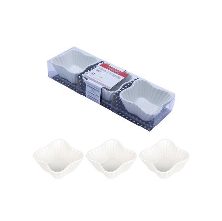 Conjunto Com 12 Bowl Petisqueira Porcelana Quadrada 80 Ml - Hauskraft Imagem de Conjunto Com 12 Bowl Petisqueira Porcelana Quadrada 80 Ml