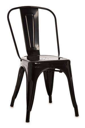 Imagem de Conjunto Com 4 Cadeiras Industriais Fixas Decorativas Vintage - Aço - Anima