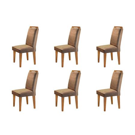 Imagem de Conjunto Com 6 Cadeiras Athenas Rufato