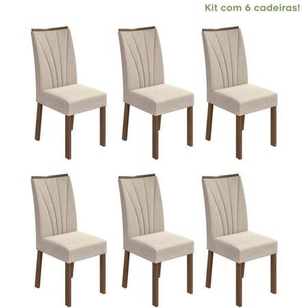 Imagem de Conjunto com 6 Cadeiras para Sala de Jantar Apogeu