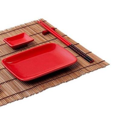 Jogo de Jantar Oriental Conjunto para Comida Japonesa 10 Peças para 2  Pessoas Nankin Vermelho - Haus Concept - Kit Comida Japonesa - Magazine  Luiza