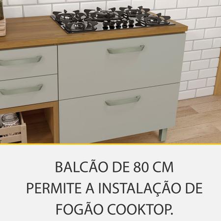 Cozinha Completa 4P 3G Nesher Princesa - Freijo/Off Wh