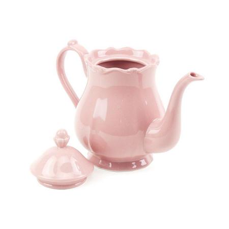 Conjunto Bule P/ Chá E Café Fancy De Porcelana Wolff 3 Pçs