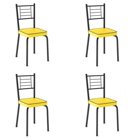Imagem de Conjunto de 4 Cadeiras Juliana Amarela