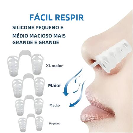 Imagem de Conjunto De 4 Dilatadores Nasais Anti-ronco Para Melhor Respiração E Saúde Respiratória