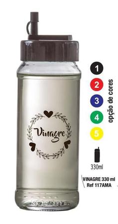 Conjunto de 4 Potes Vidro 330ml (Pimenta/Azeite/Vinagre/Tempero) - Amare - Vetrolar Imagem de Conjunto de 4 Potes Vidro 330ml (Pimenta/Azeite/Vinagre/Tempero) - Amare