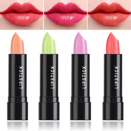 Imagem de Conjunto de 4 unidades de batom LZYLLS Color Changing Jelly Lip Balm