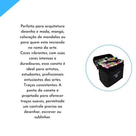 Conjunto de Canetas Para Colorir Permanentes Dupla Ponta 36 Cores - Blend  Shoop - Kit de Colorir - Magazine Luiza