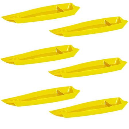 Imagem de Conjunto De Barco Sushi Vemplast G 3,5L 6 Peças Amarelo