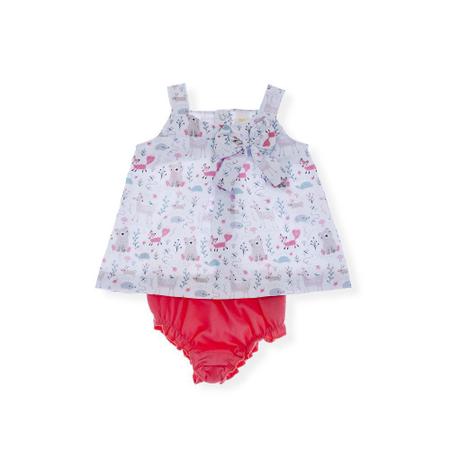 Imagem de Conjunto de Bebê Menina Otolina Vestido C/ Calcinha Ursa