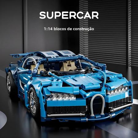 Imagem de Conjunto de Blocos de Construção de Super Carro 1:14 (900 Peças) - Brinquedo para Crianças