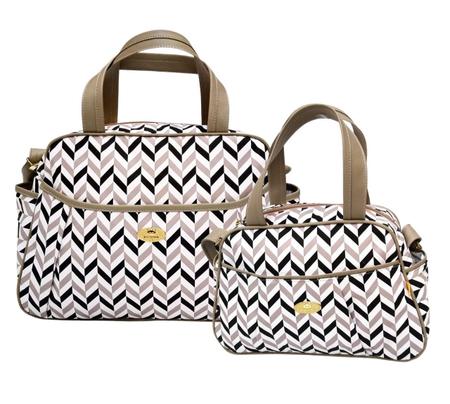 white checkered handbolsa