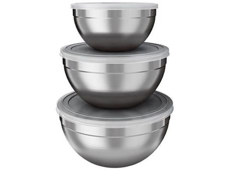 Imagem de Conjunto de Bowl Inox 3 Peças