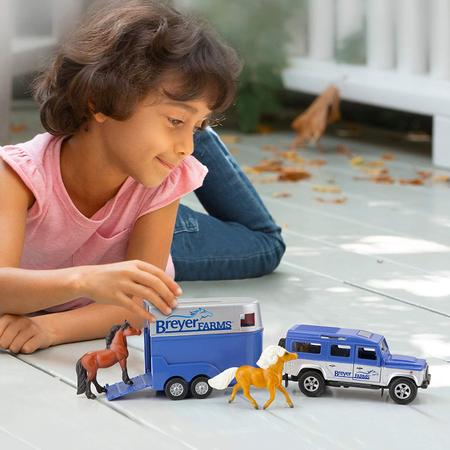 Land rover and trailer toy cheap
