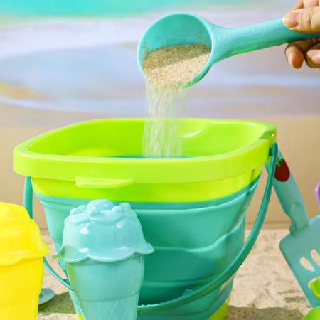 Conjunto de brinquedos de praia AMOR PRESENT Fruit 45 unidades com balde dobrável Imagem de Conjunto de brinquedos de praia AMOR PRESENT Fruit 45 unidades com balde dobrável