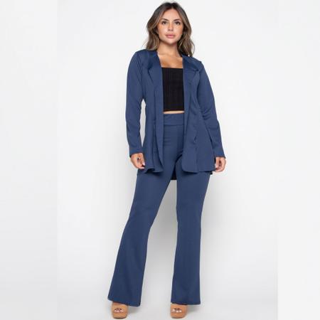 Calça flare com blazer sales
