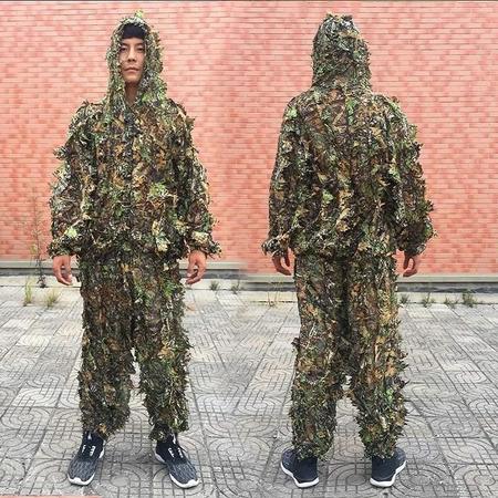 Imagem de Conjunto de Camuflagem Ghillie Infantil Unissex para Aventura ao Ar Livre