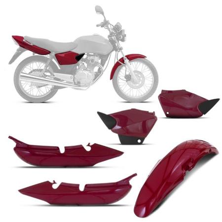 Conjunto De Carenagem Pro Tork Titan Fan 125 2005 a 2008 Imagem de Conjunto De Carenagem Pro Tork Titan Fan 125 2005 a 2008