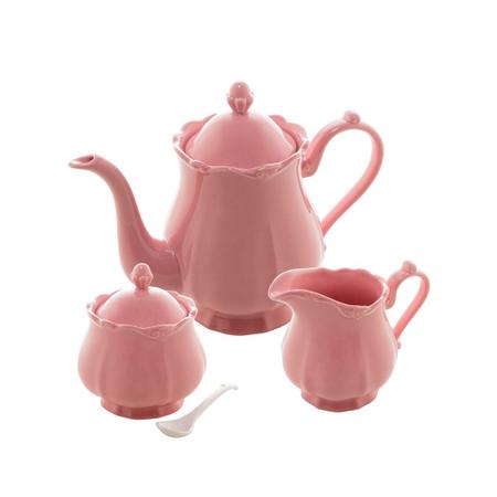 Imagem de Conjunto De Chá 3 Peças De Porcelana Fancy Rose Wolff