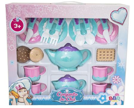 Jogo de chá infantil Simulação, Bule e copo, Brinquedo de cozinha