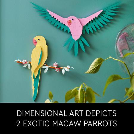 Conjunto de constru o LEGO Art The Fauna Collection Macaw Parrots