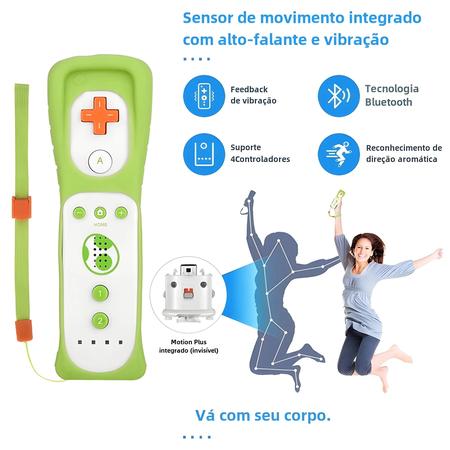 Imagem de Conjunto De Controlador De Gamepad Sem Fio Para Nintendo Wii U Motion plus Joystick Remoto Jogos De