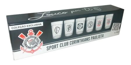 Imagem de Conjunto De Copo Americano Corinthians Licenciado Kit 6 Peça