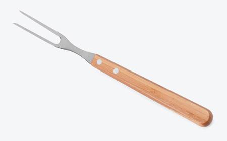 Imagem de Conjunto de facas churrasco em bambu com 1 garfo - 3 pçs