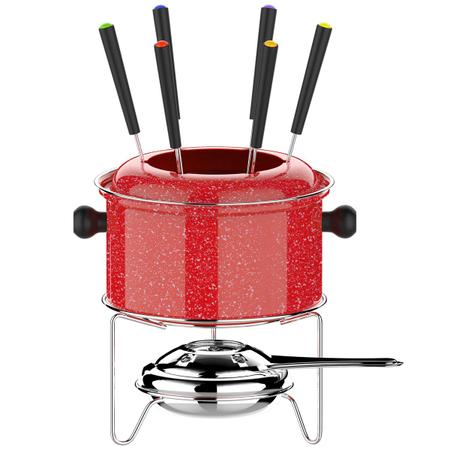 Imagem de Conjunto de Fondue Pequeno Caçarola 0,85L 10 Peças Colorstone Vermelho HH7802 Eu