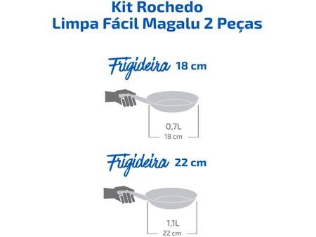 Imagem de Conjunto de Frigideiras Antiaderente Rochedo