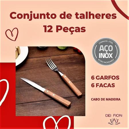 Garfo para Churrasco Em Aço Inox Com Cabo 25,5 Cm Lyor - jurunense