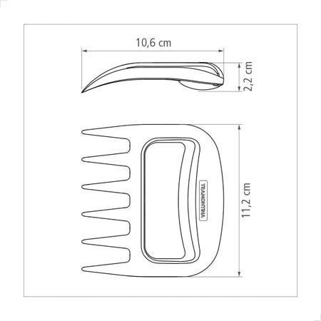 Imagem de Conjunto De Garras Multiuso Tramontina Churrasco  2 Peças ABS - 22847201