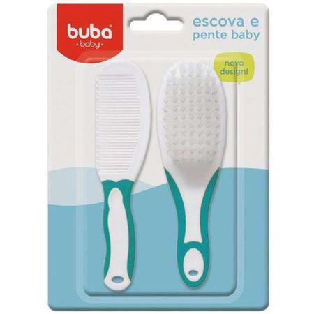 Imagem de Conjunto de Higiene Escova de Cabelo e Pente Azul 5236 - Buba