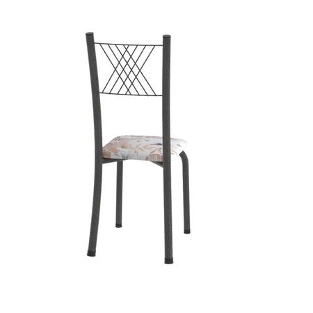 Imagem de Conjunto de Jantar Mesa 70x70cm Tampo de Granito Topázio com 4 Cadeiras Sara Yescasa