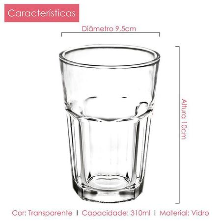 Imagem de Conjunto de Jarra 1,2L + Copos Vidro 310ml Cassis Class Home