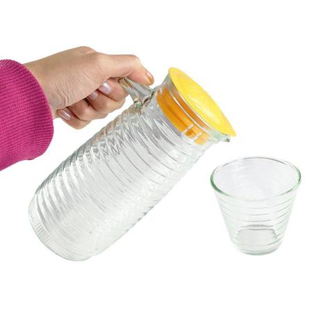 Imagem de Conjunto De Jarra De 800Ml Com 04 Copos De 220Ml De Vidro