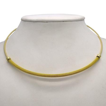 Imagem de Conjunto De Joias Luxo Choker, Pulseira E Brinco De Aço Inox