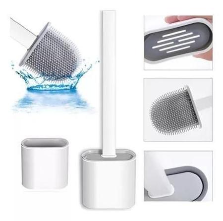 Imagem de Conjunto De Limpeza Com Escova De Silicone Premium Banheiro