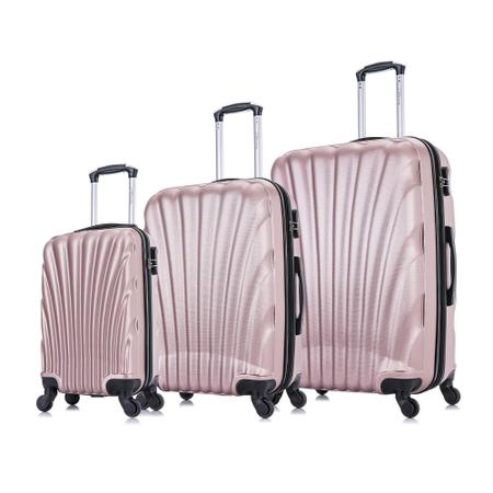 Imagem de Conjunto de malas de viagem P, M e G Dizy Swiss Move Rose