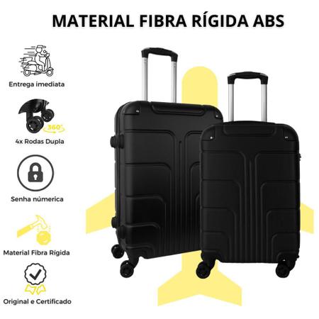 Imagem de Conjunto de malas de viagem pequena e média 10kg e 23kg - Fibra Rígida
