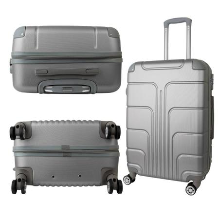 Conjunto de malas de viagem pequena e média 10kg e 23kg - Fibra Rígida
