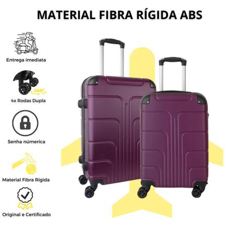 Conjunto de malas de viagem pequena e média 10kg e 23kg - Fibra Rígida -  World Onboard - Mala Avulsa - Magazine Luiza