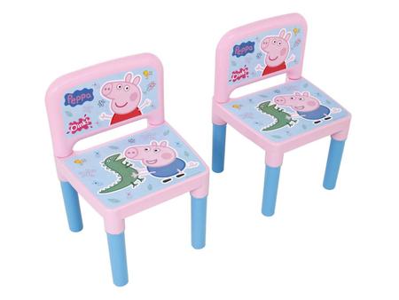 Imagem de Conjunto de Mesa com 2 Cadeiras Peppa Pig 