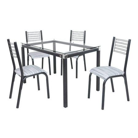 Imagem de Conjunto de Mesa com 4 Cadeiras Camila Clássica Ciplafe