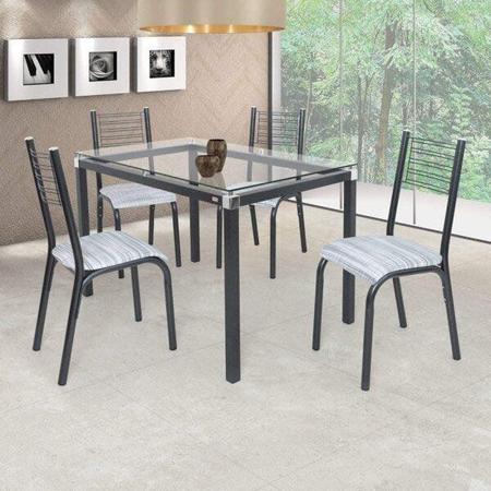 Imagem de Conjunto de Mesa com 4 Cadeiras Camila Clássica Ciplafe